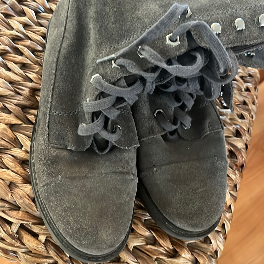 Gray boots